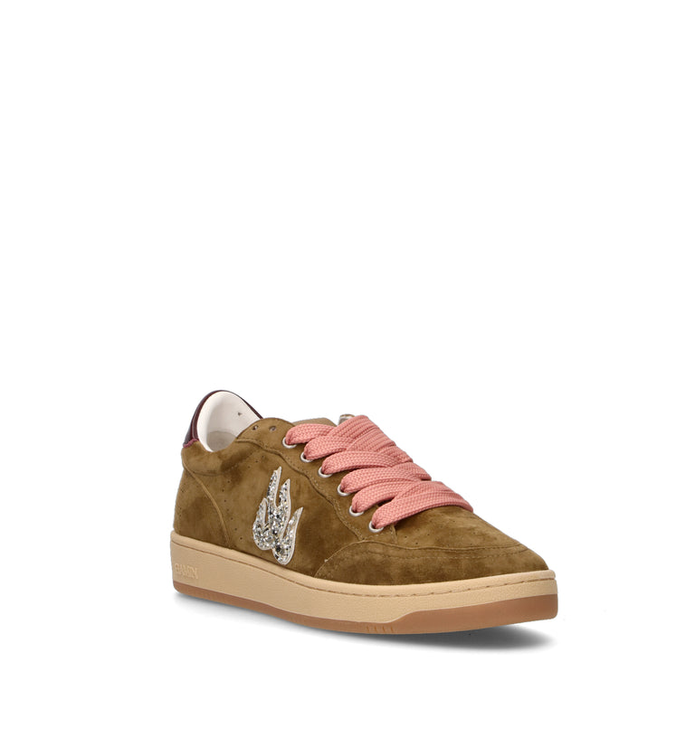 GAMIN Sneaker donna verde in suede