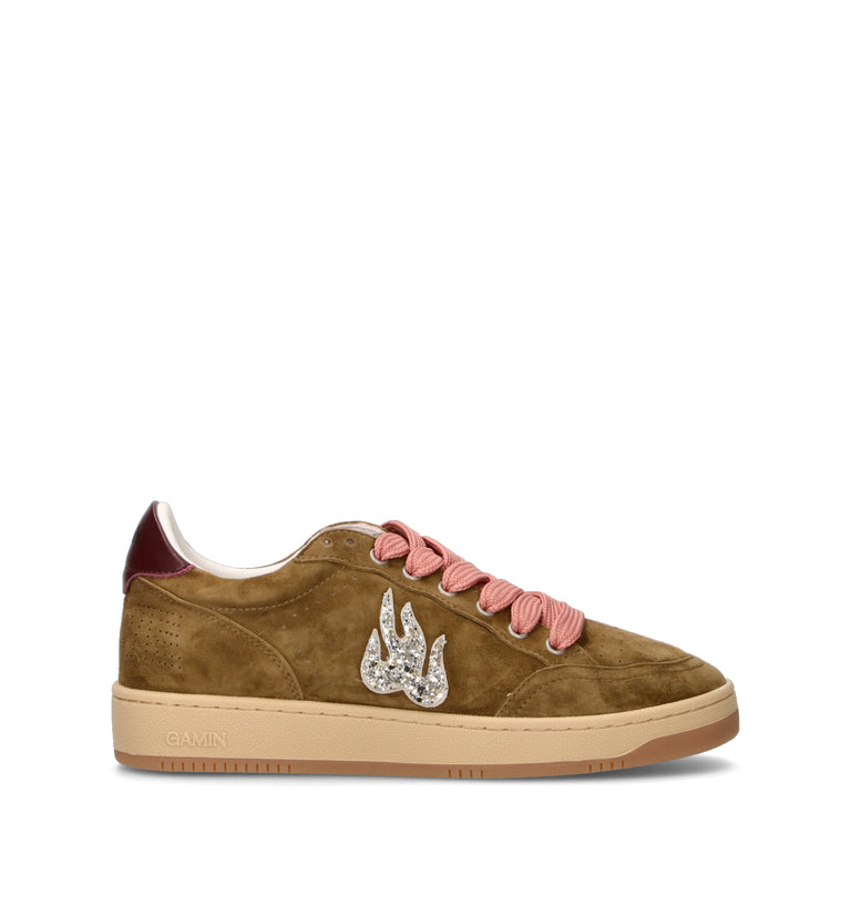 GAMIN Sneaker donna verde in suede