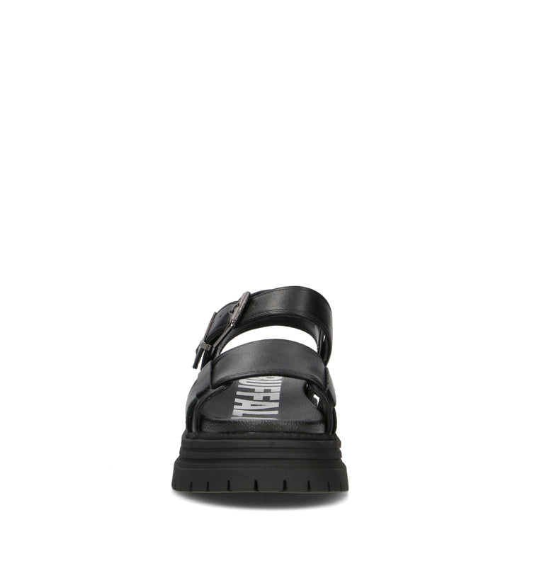 BUFFALO LONDON Sandalo donna nero