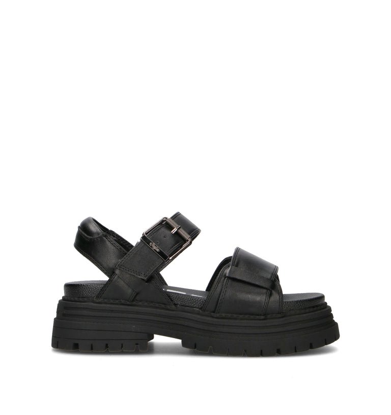 BUFFALO LONDON Sandalo donna nero