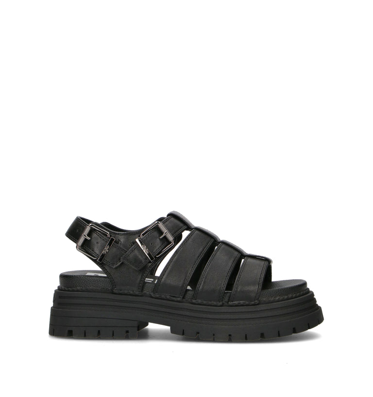 BUFFALO LONDON Sandalo donna nero