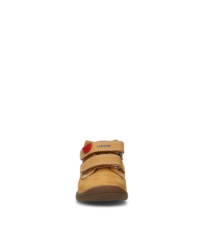GEOX Sneaker bimbo marrone in nabuk