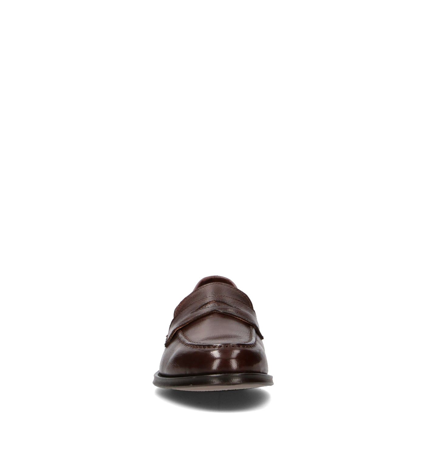 CALPIERRE Mocassino uomo cioccolato in pelle