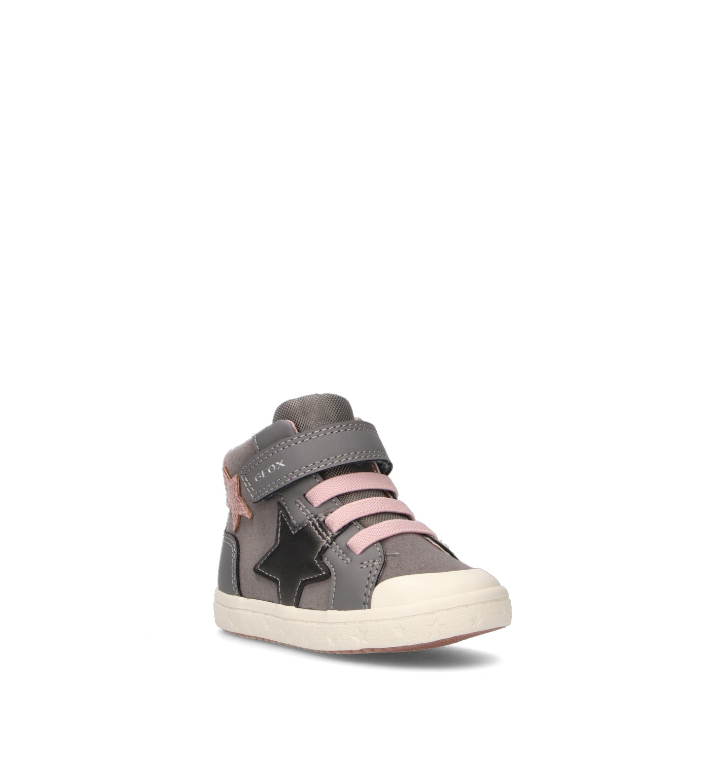 GEOX Sneaker bimba grigia/rosa