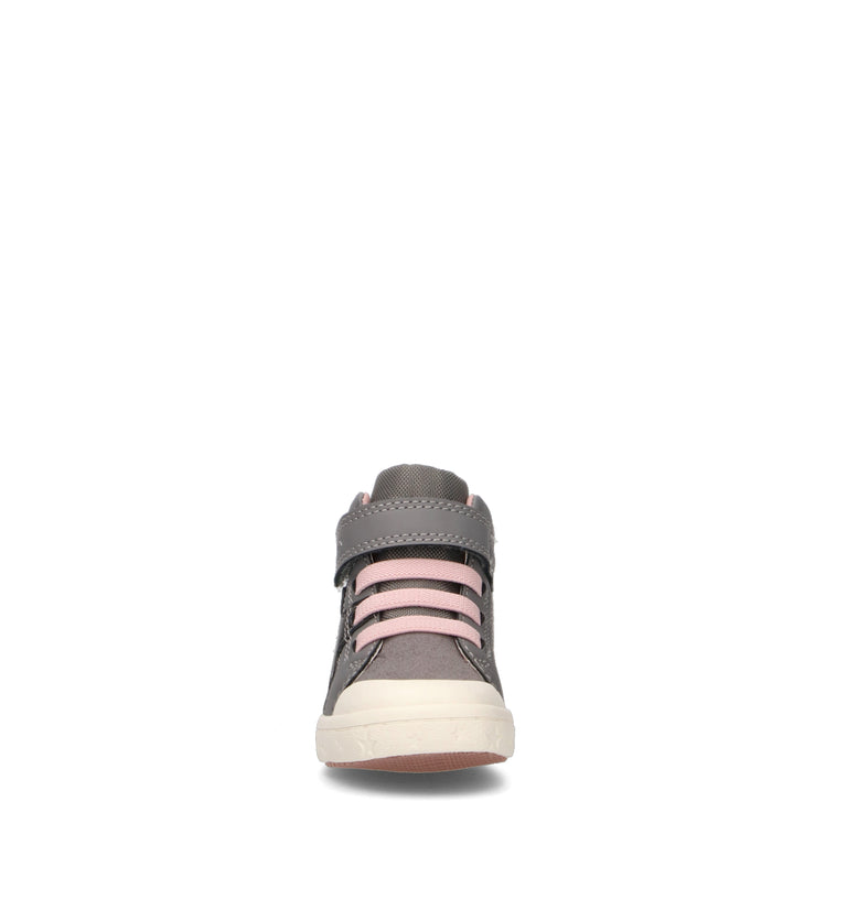 GEOX Sneaker bimba grigia/rosa