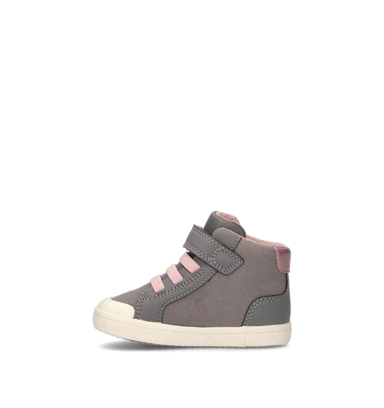 GEOX Sneaker bimba grigia/rosa