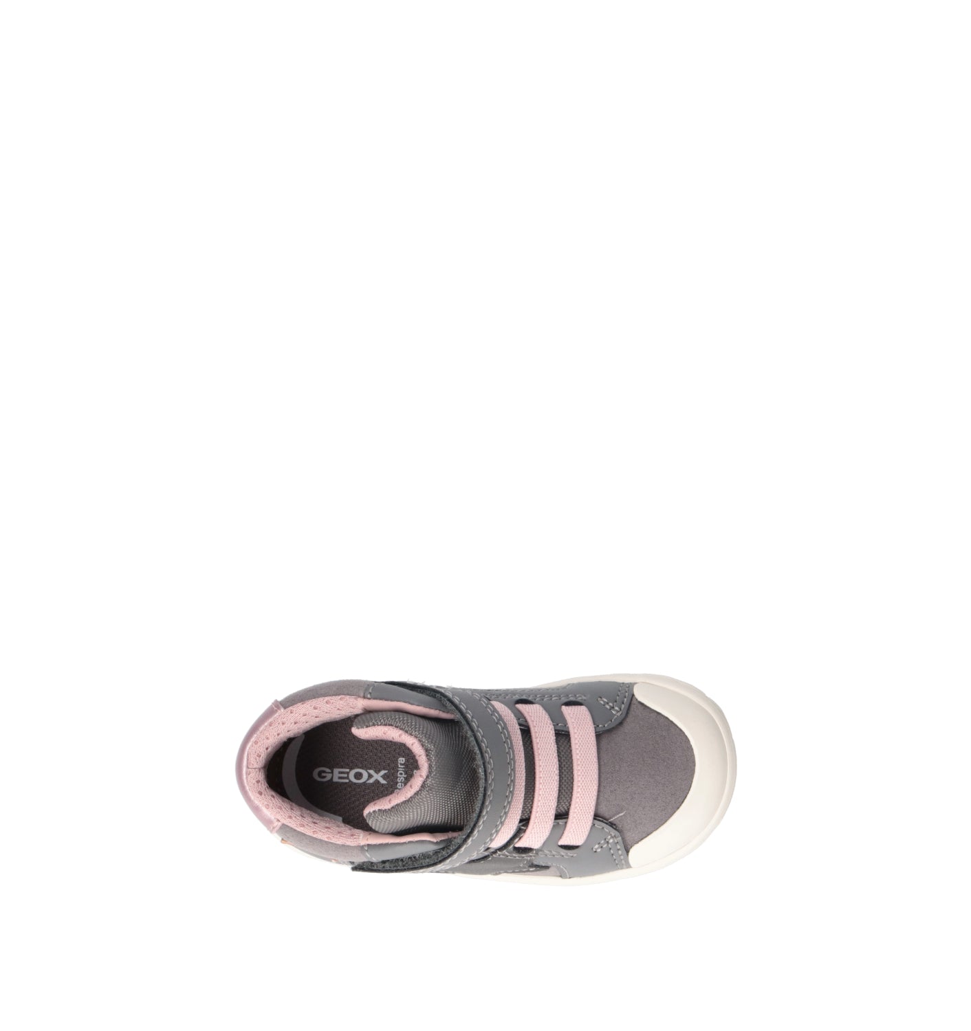 GEOX Sneaker bimba grigia/rosa
