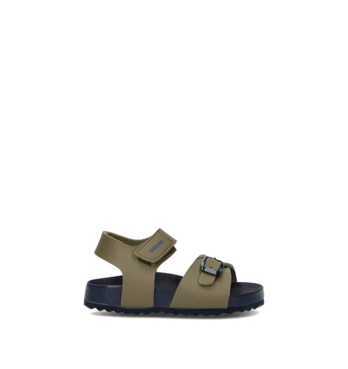 GEOX Sandalo bimbo oliva