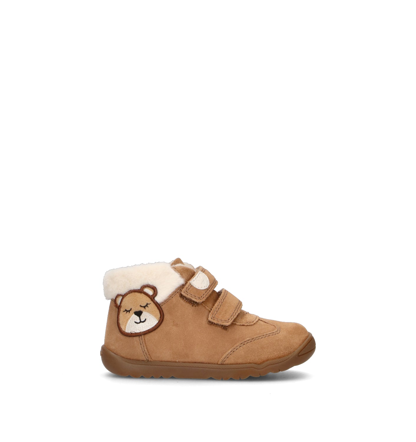 GEOX Sneaker bimba cammello in suede