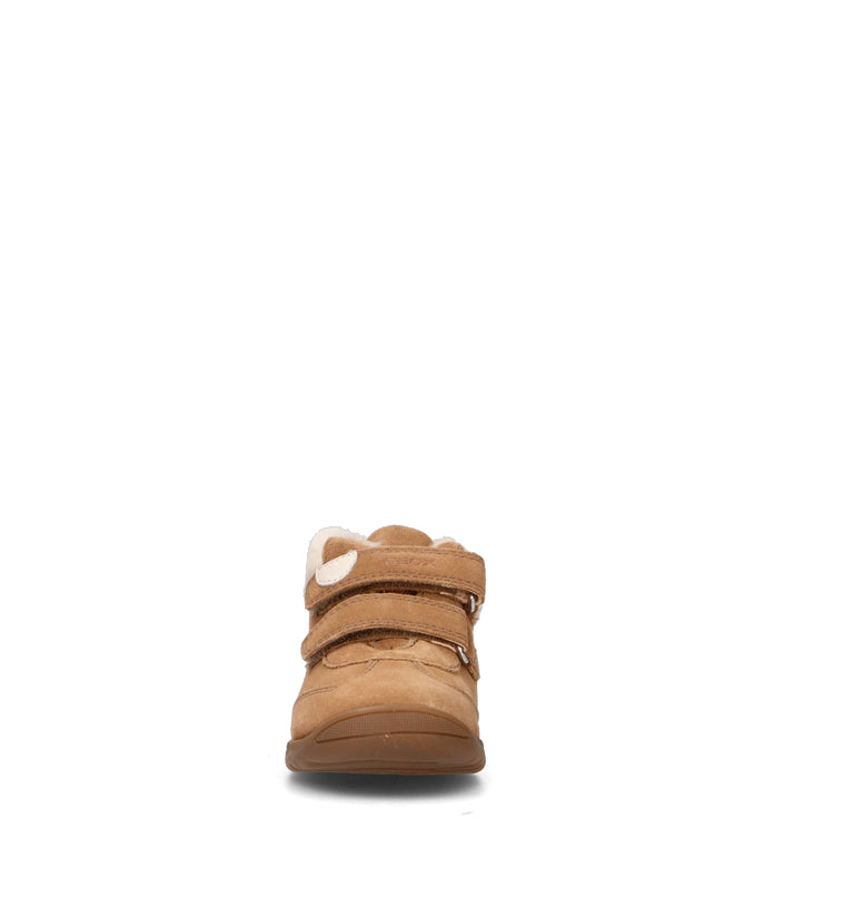 GEOX Sneaker bimba cammello in suede