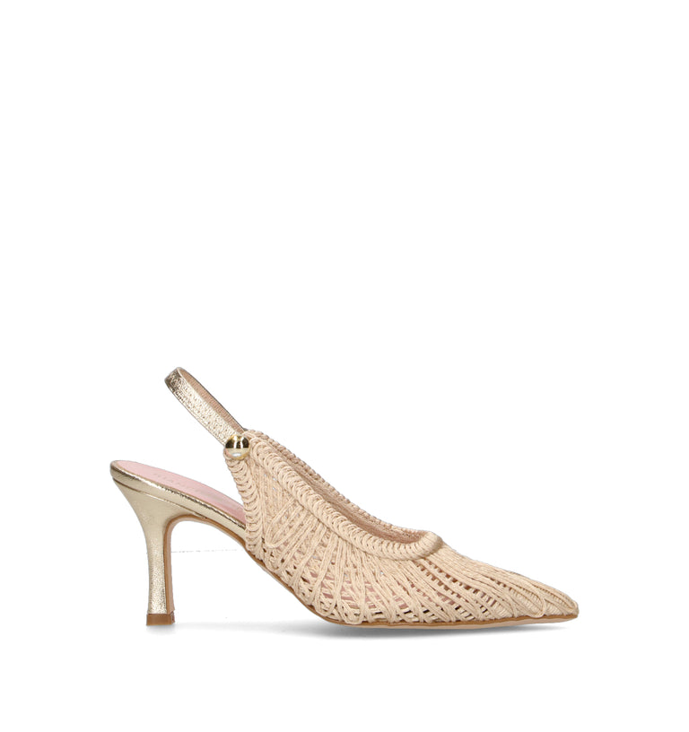 BIANCOANTICO Slingback donna beige