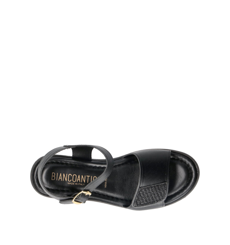 BIANCOANTICO Sandalo donna nero