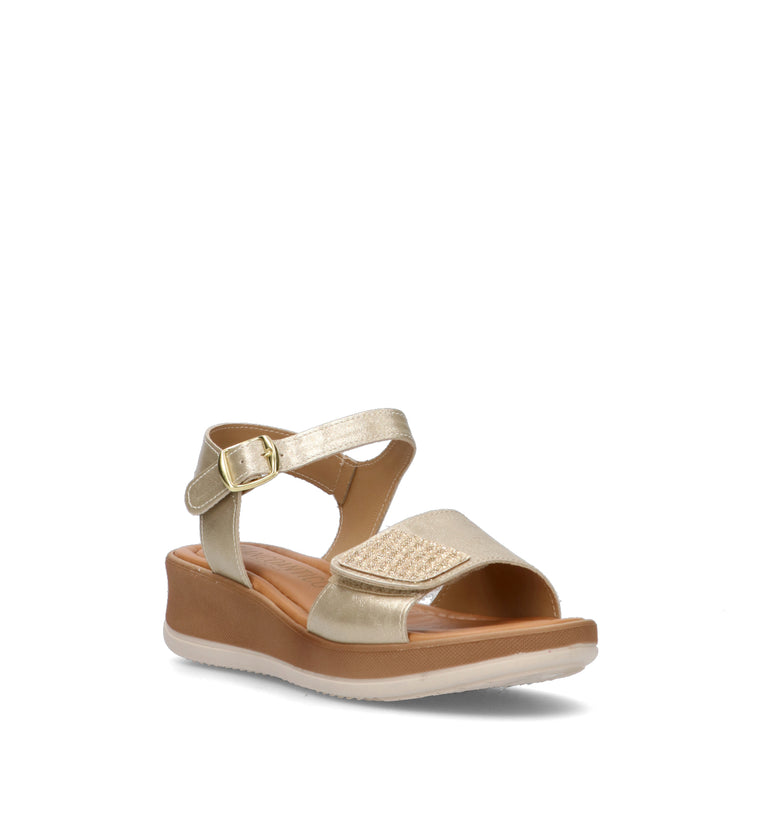 BIANCOANTICO Sandalo donna platino