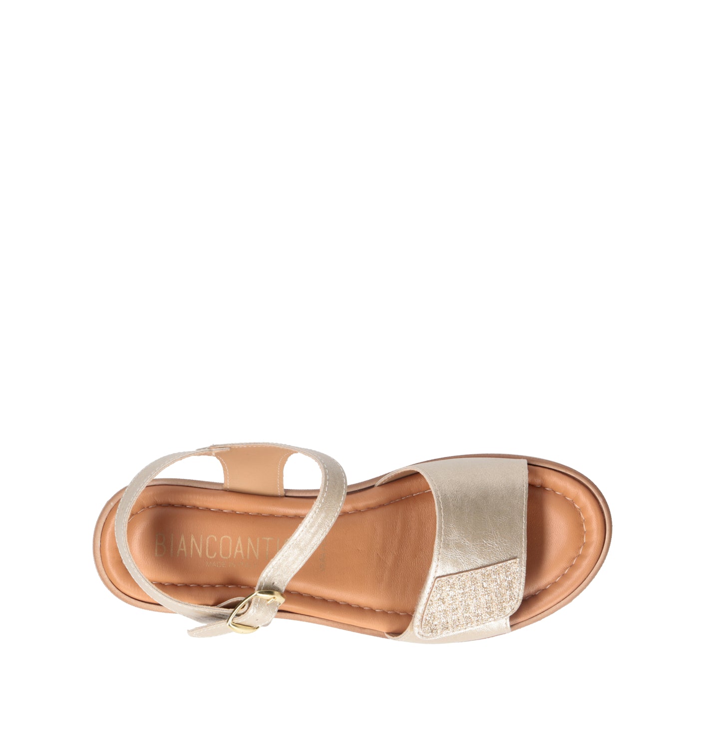 BIANCOANTICO Sandalo donna platino