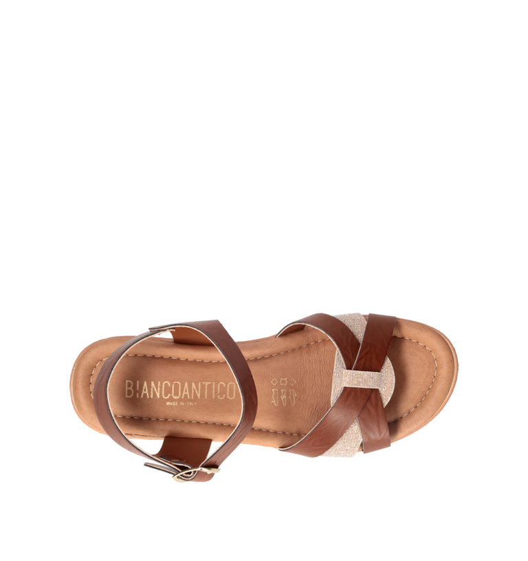 BIANCOANTICO Sandalo donna marrone