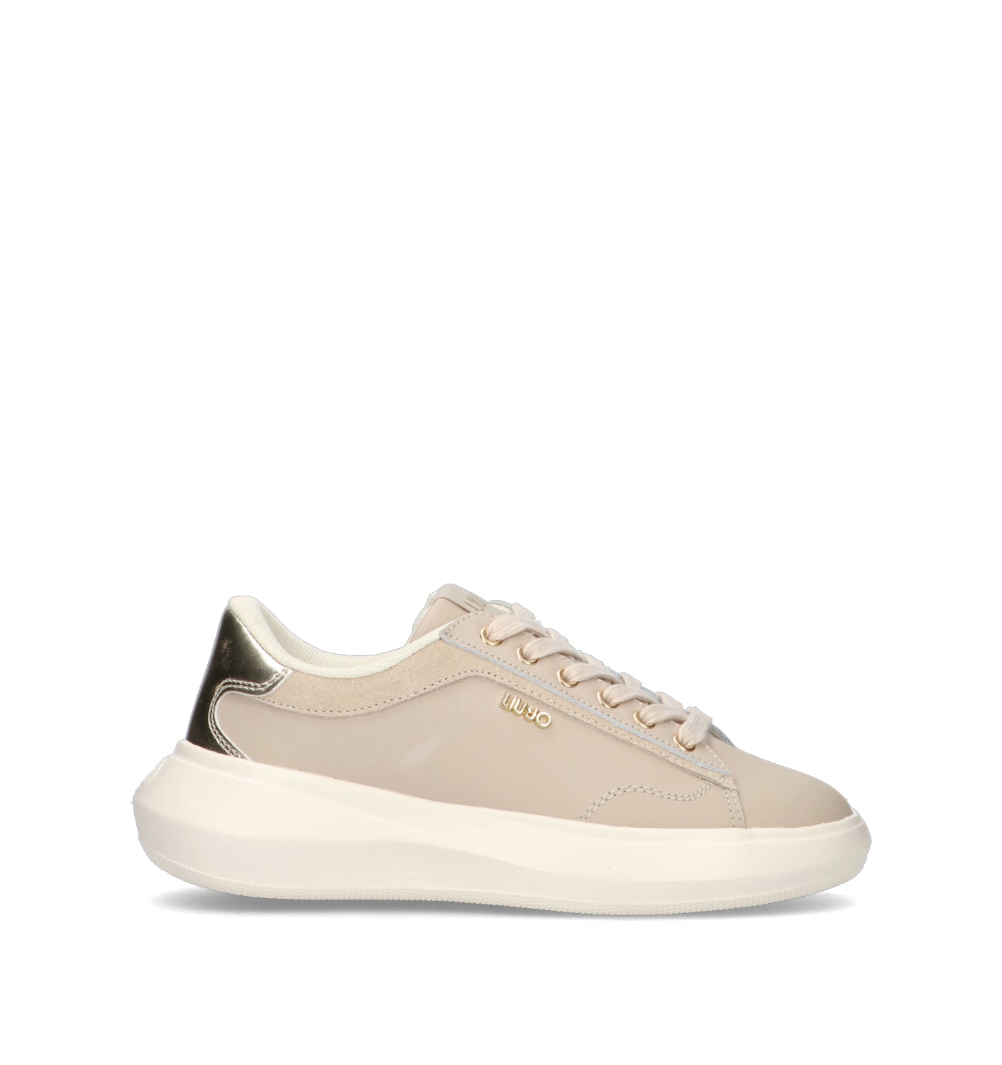 LIU JO Sneaker donna taupe in pelle