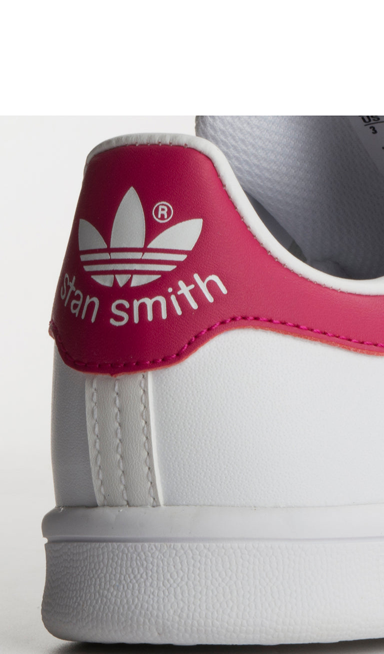 ADIDAS ORIGINAL STAN SMITH Sneaker bambina bianca/rosa in pelle