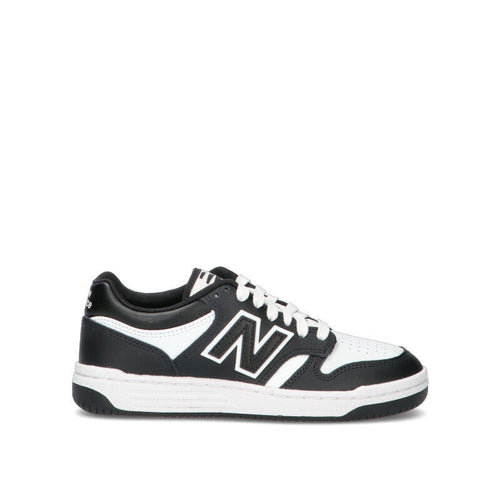 NEW BALANCE 480 Sneaker donna nera e bianca in pelle