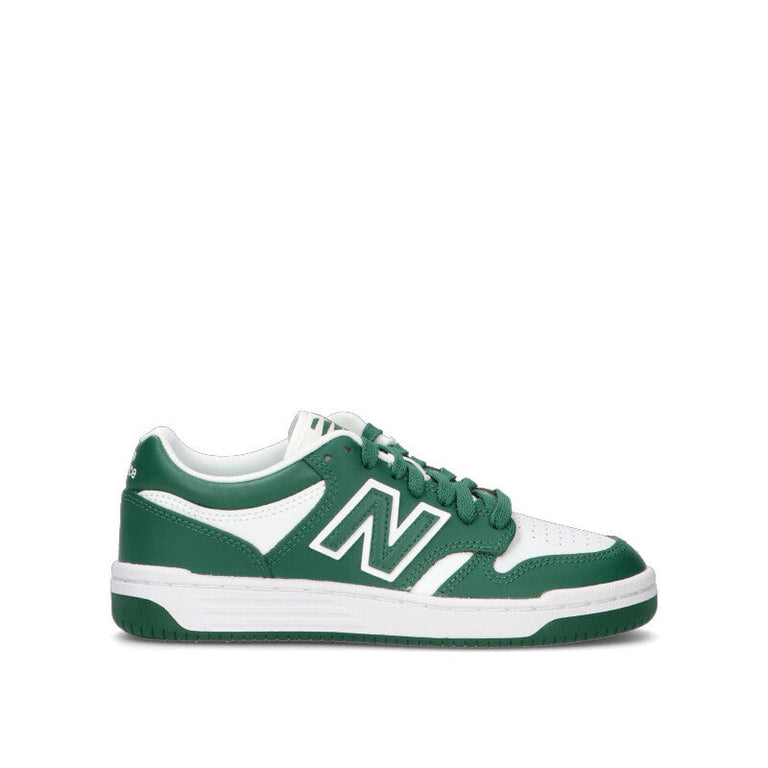 NEW BALANCE 480 Sneaker donna bianca/verde in pelle