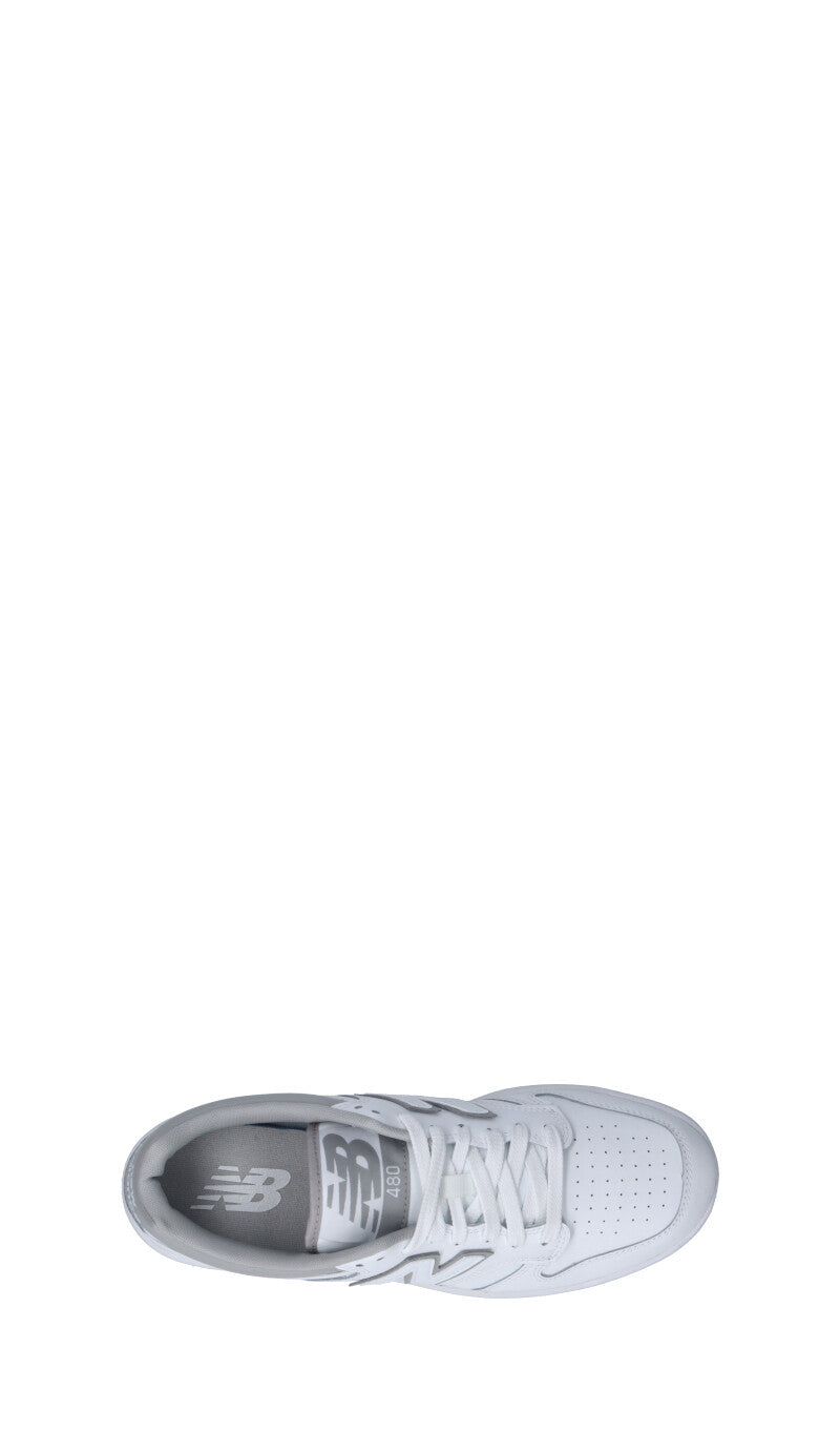 NEW BALANCE - 480 Sneaker uomo bianca/grigia in pelle