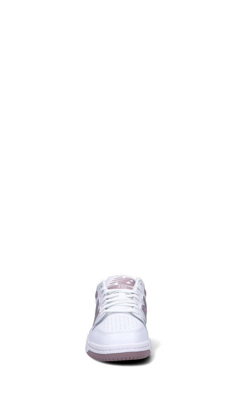 NEW BALANCE 480 Sneaker donna bianca e lilla in pelle