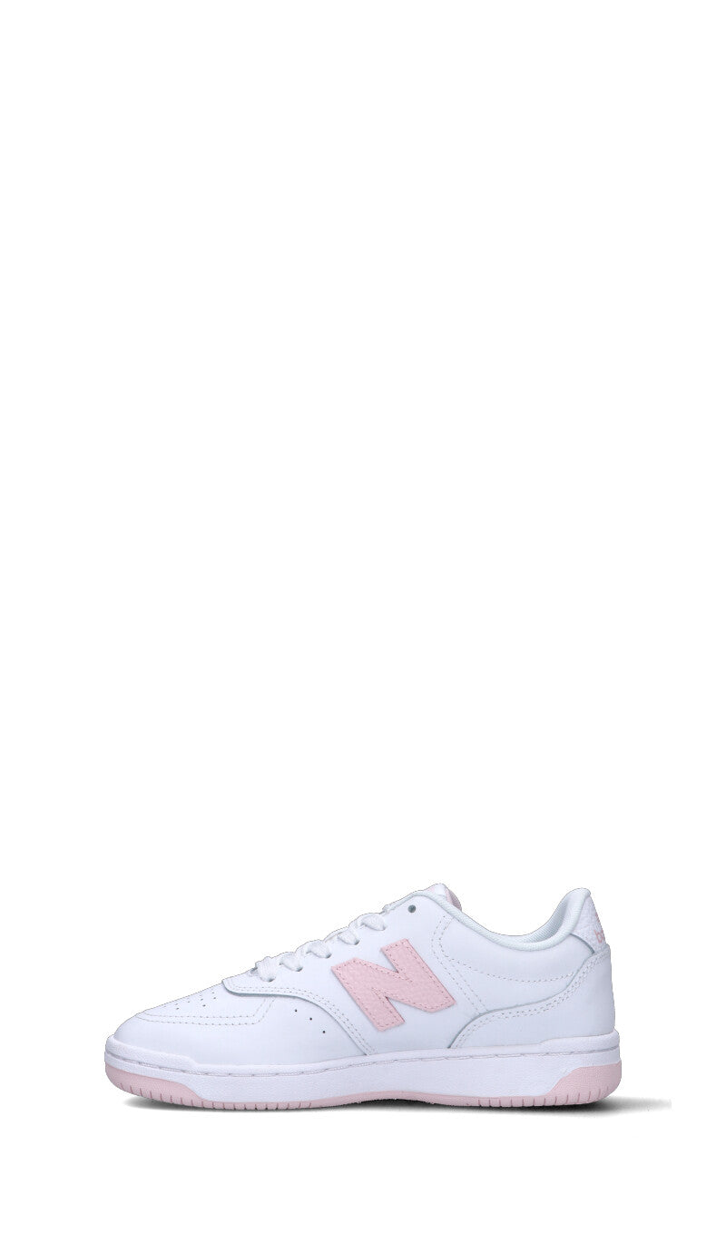 NEW BALANCE Sneaker donna bianca/rosa in pelle