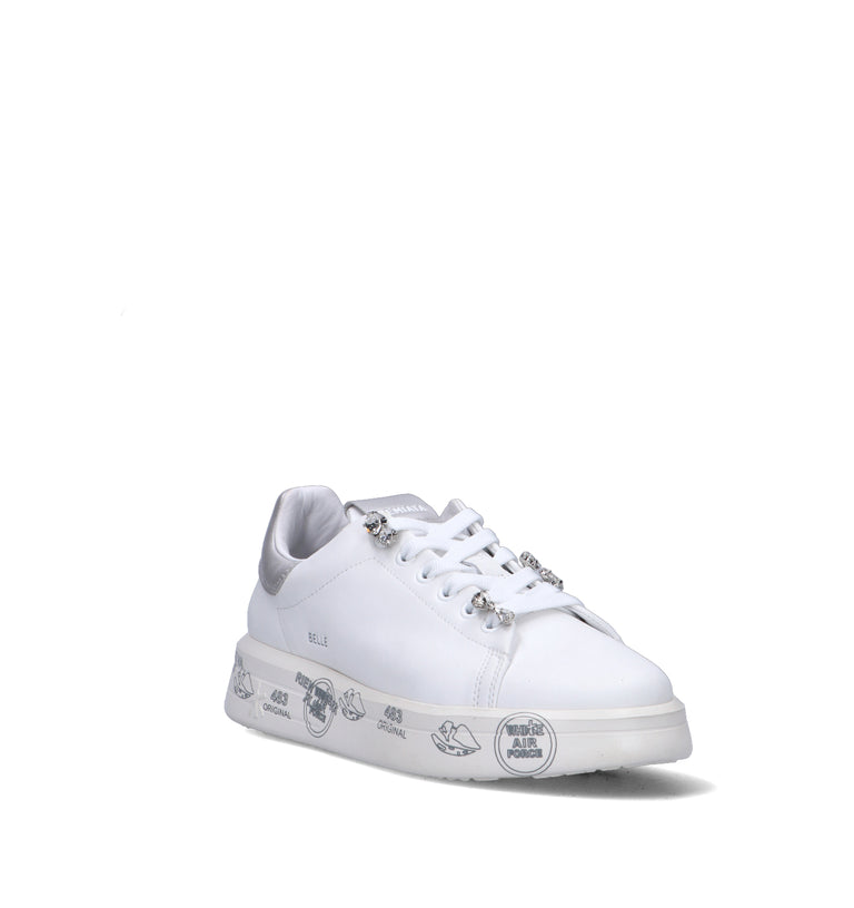 PREMIATA BELLE Sneaker donna bianca in pelle