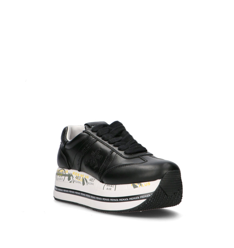 PREMIATA BETH Sneaker donna nera in pelle