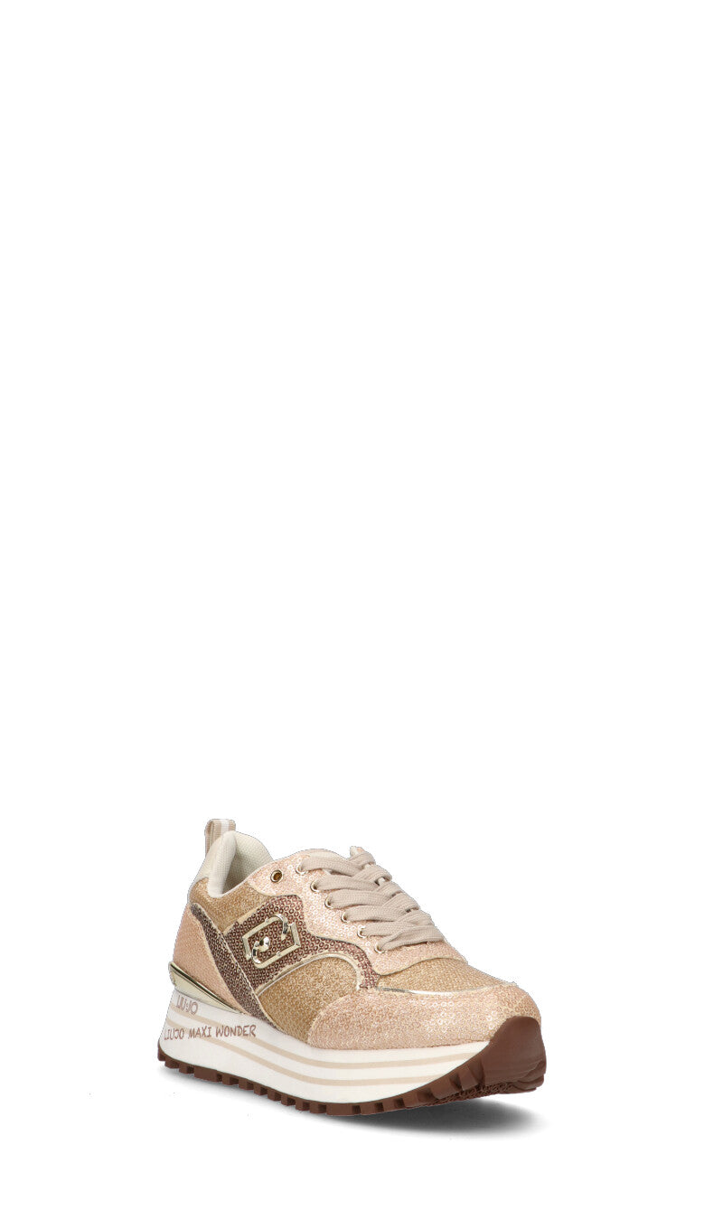 LIU JO Sneaker donna pesca/oro