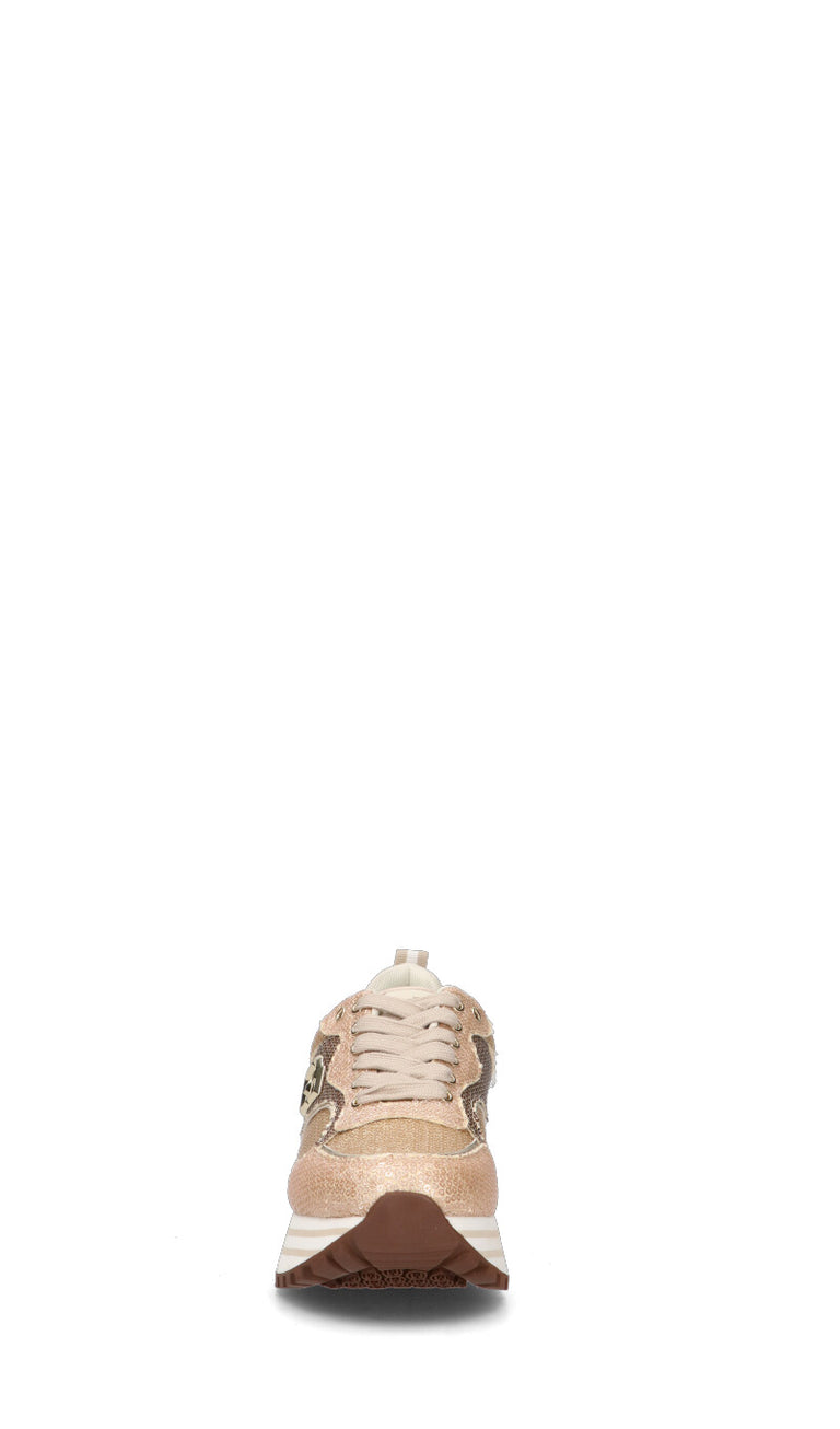 LIU JO Sneaker donna pesca/oro