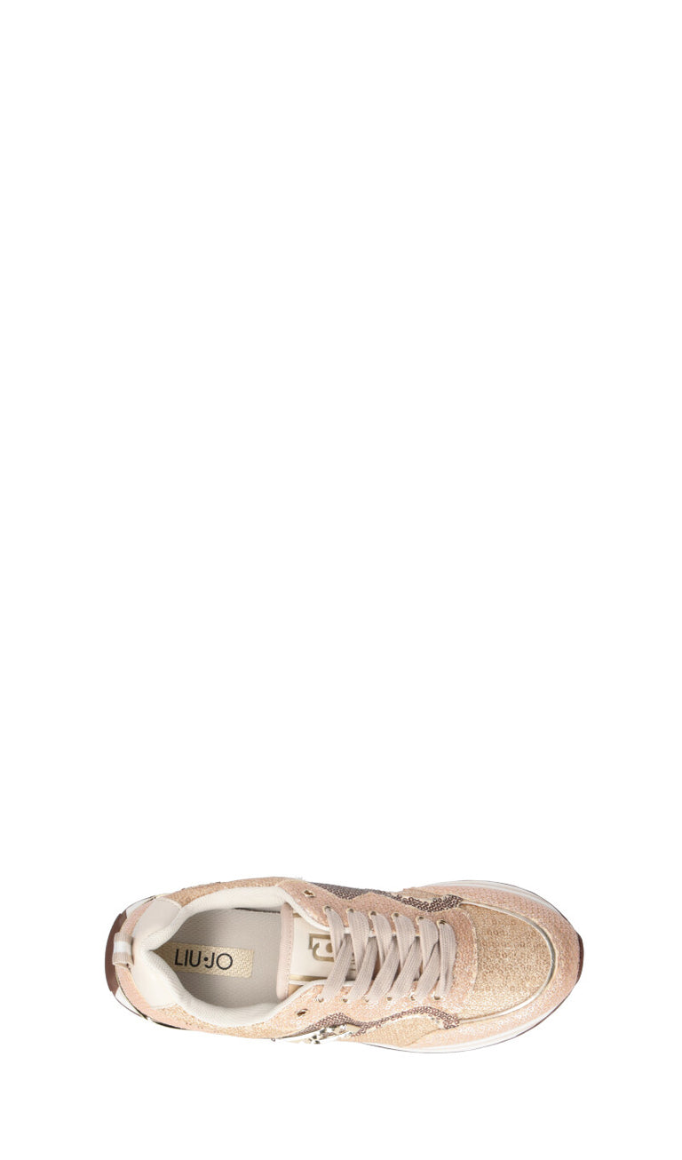 LIU JO Sneaker donna pesca/oro