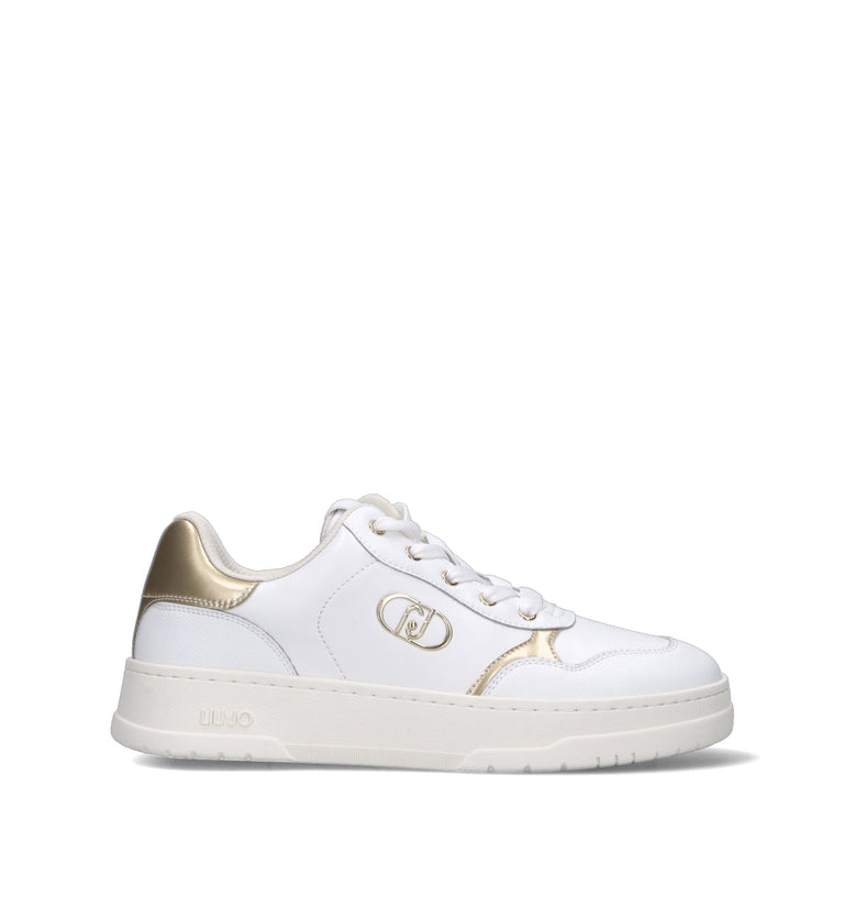 LIU JO Sneaker donna bianca/oro