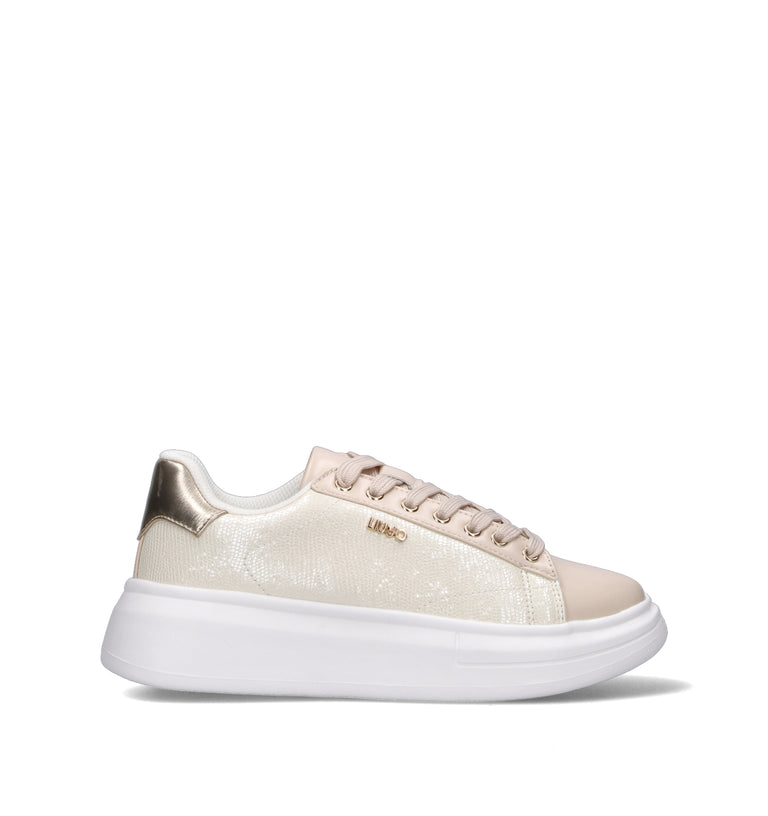 LIU JO Sneaker donna panna/oro