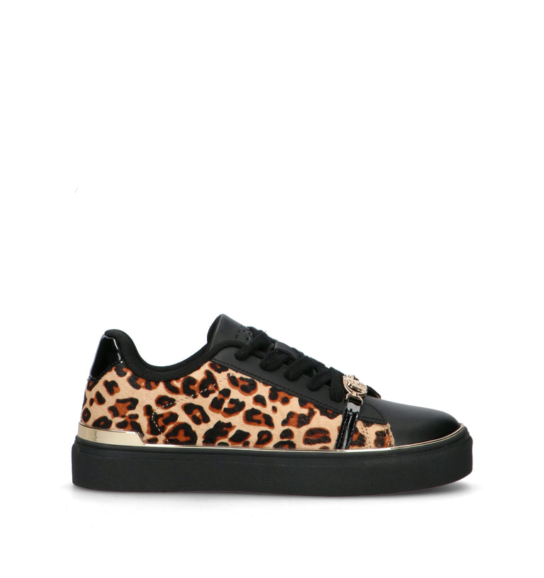 LIU JO Sneaker donna nera/maculata in cavallino