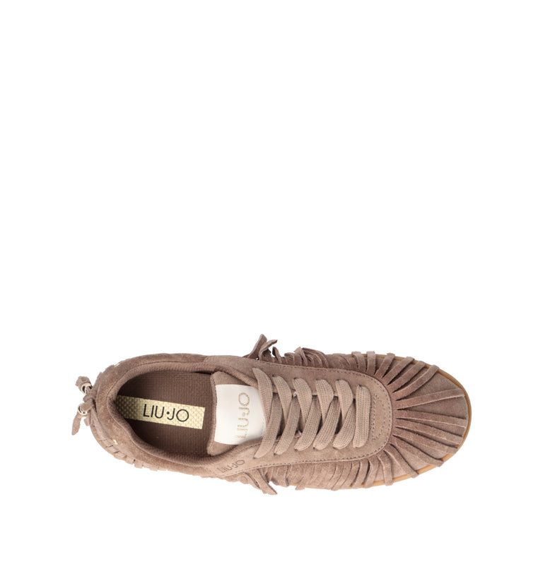 LIU JO Sneaker donna beige in suede