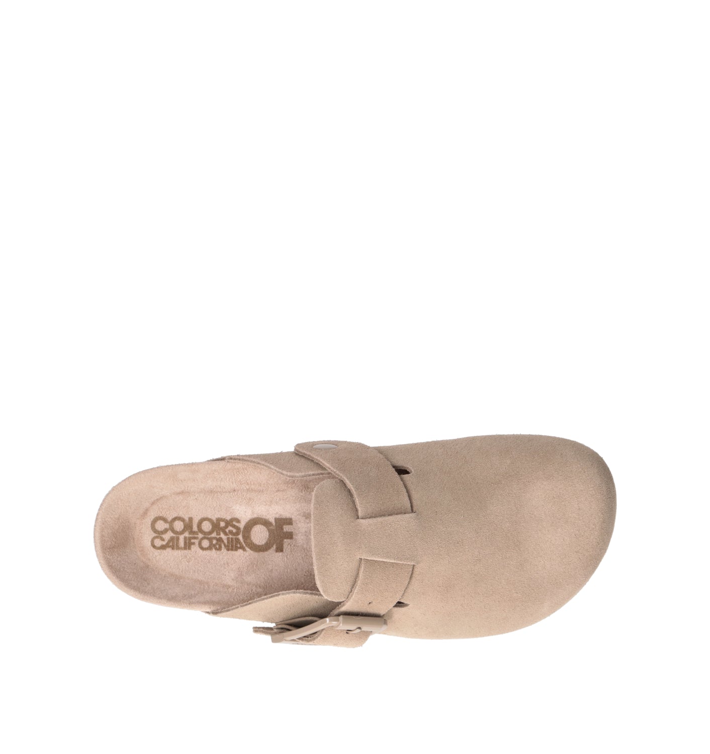 COLORS OF CALIFORNIA Ciabatta donna taupe in suede