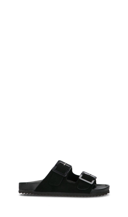 COLORS OF CALIFORNIA Ciabatta donna nera in pelle