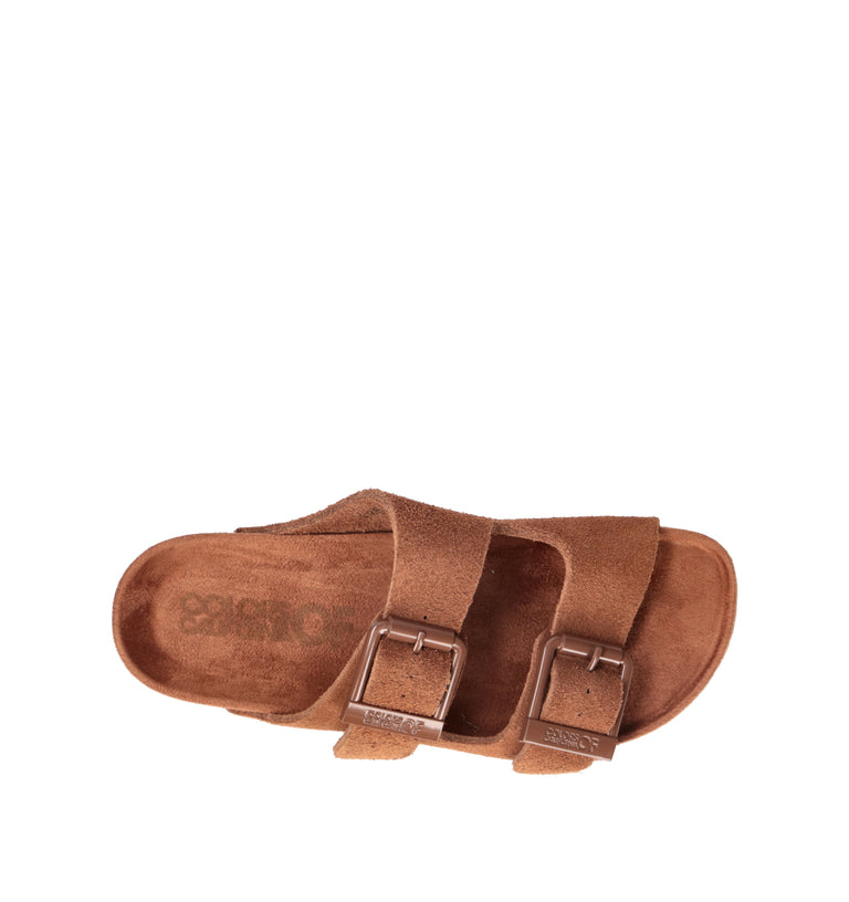 COLORS OF CALIFORNIA Ciabatta donna marrone in suede