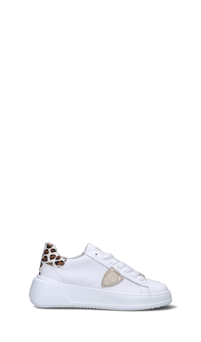 PHILIPPE MODEL Sneaker donna bianca in pelle