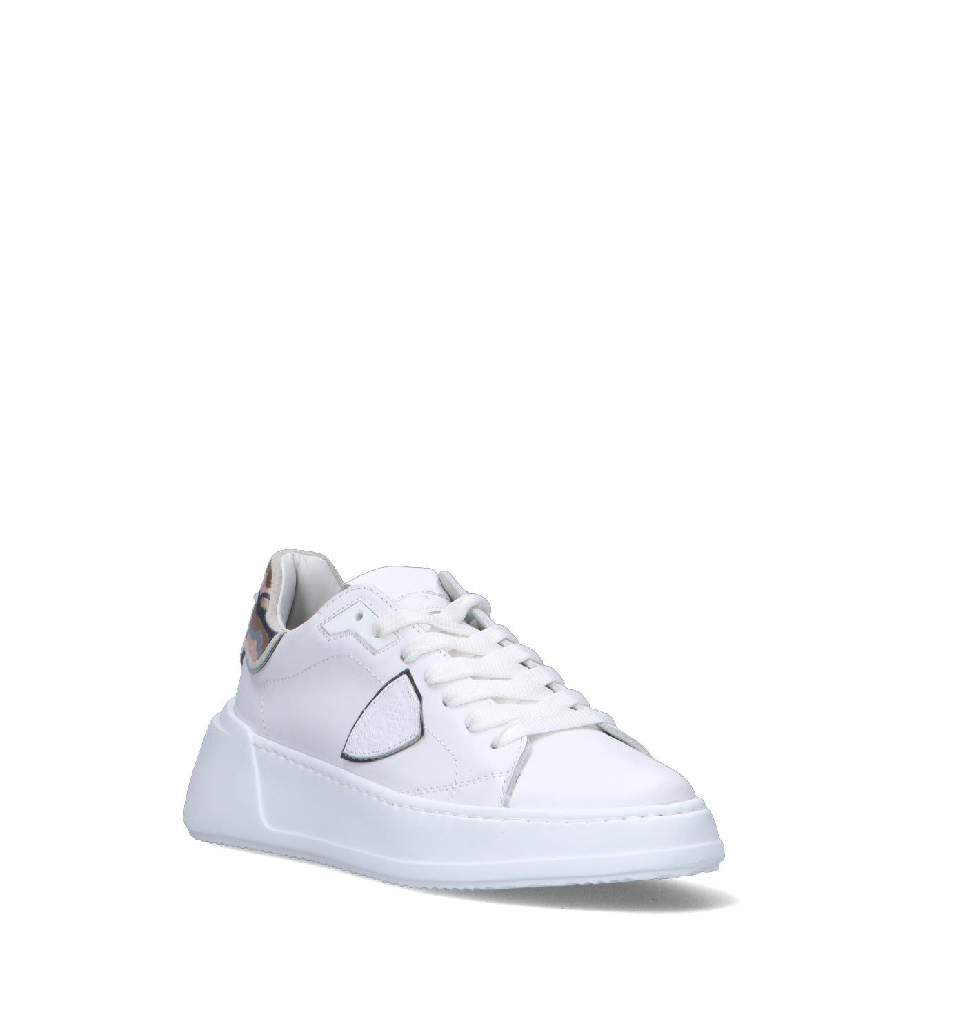 PHILIPPE MODEL Sneaker donna bianca in pelle