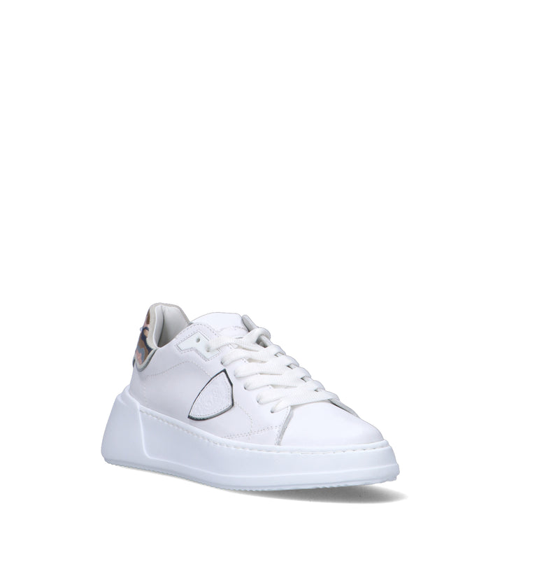 PHILIPPE MODEL Sneaker donna bianca in pelle