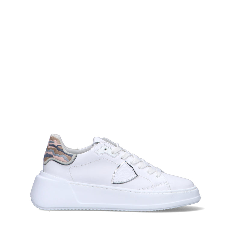 PHILIPPE MODEL Sneaker donna bianca in pelle