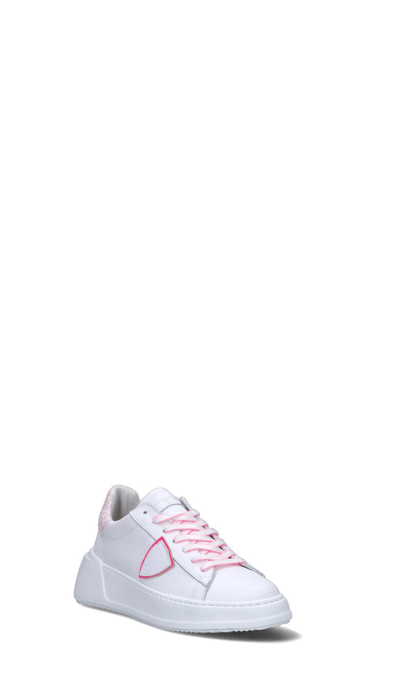 PHILIPPE MODEL Sneaker donna bianca/rosa