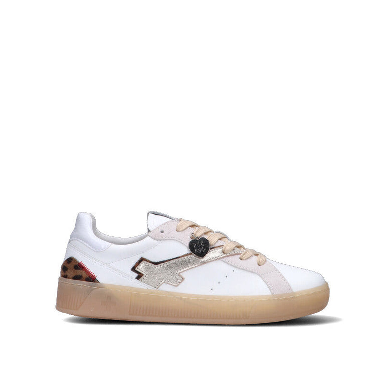GIO+  Sneaker donna bianca in pelle