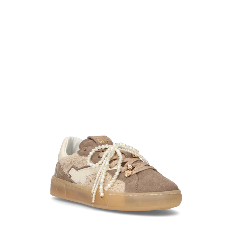 GIO+ Sneaker donna taupe in suede