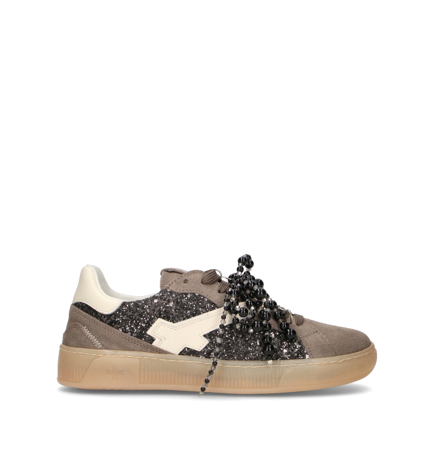 GIO+ Sneaker donna grigia in suede