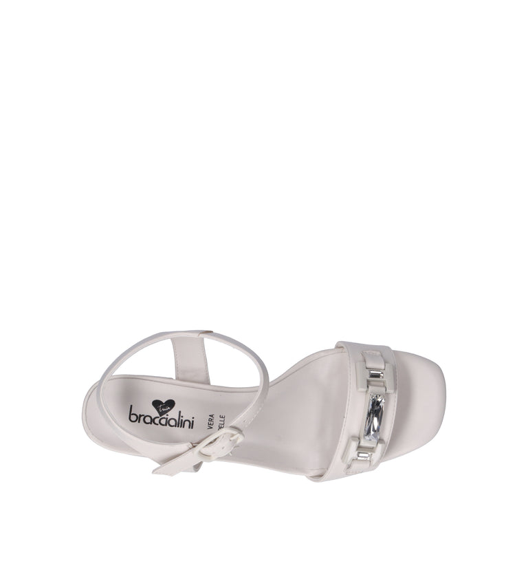 BRACCIALINI Sandalo donna crema