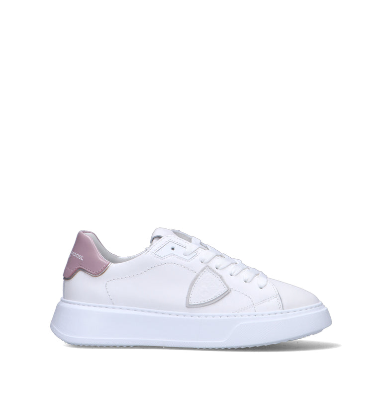 PHILIPPE MODEL Sneaker donna bianca in pelle