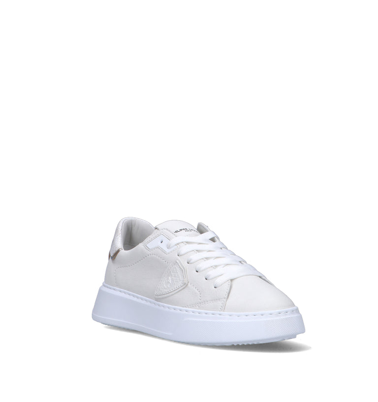 PHILIPPE MODEL Sneaker donna bianca in pelle