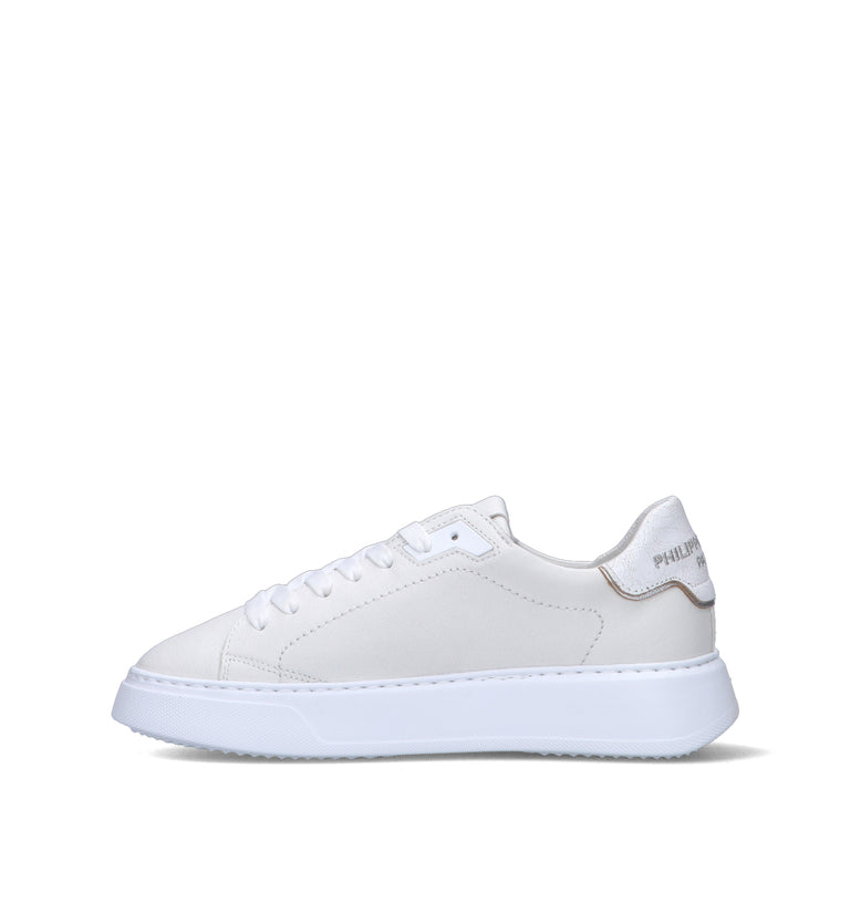 PHILIPPE MODEL Sneaker donna bianca in pelle